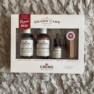 Cremo Barber Grade Beard Care Collection Cedar Forest Beard Oil, Wash, Softener